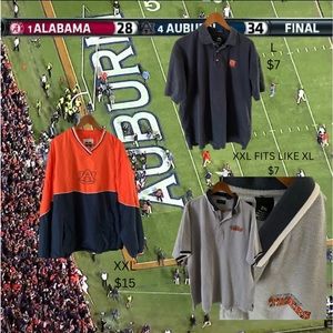 Auburn University Polos and windbreaker